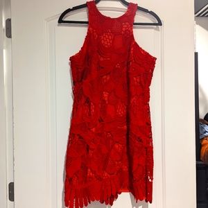 Lovers and friends red lace mini